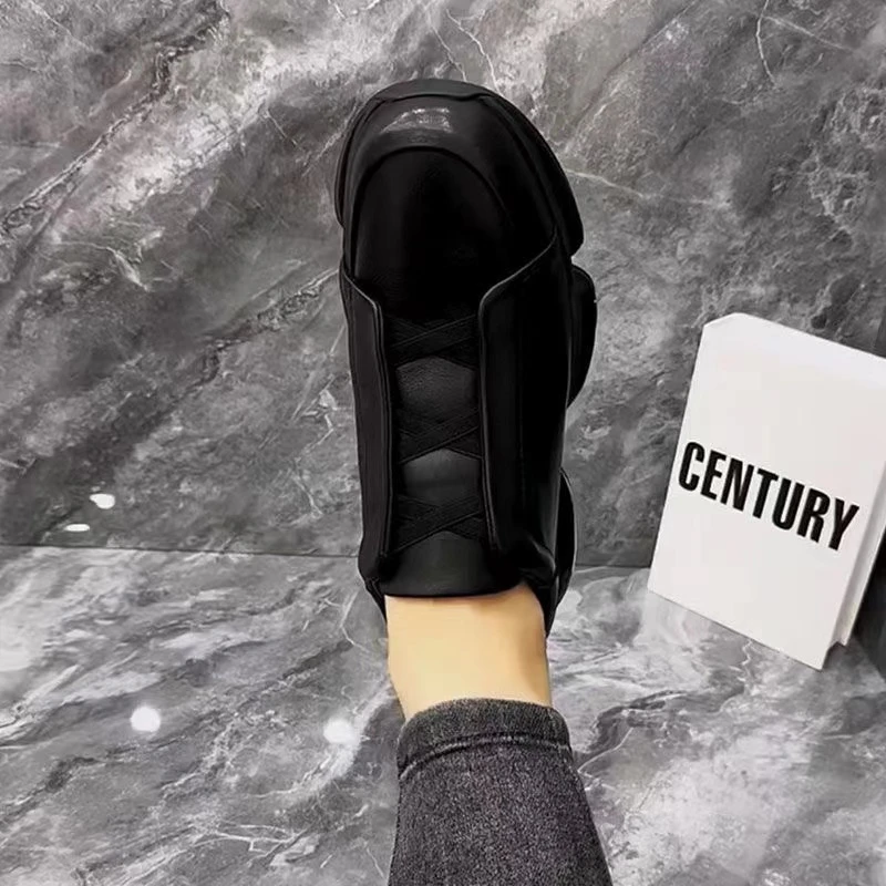 2024秋季新款头层牛皮休闲真皮时尚气垫男士透气牛皮男鞋百搭鞋子