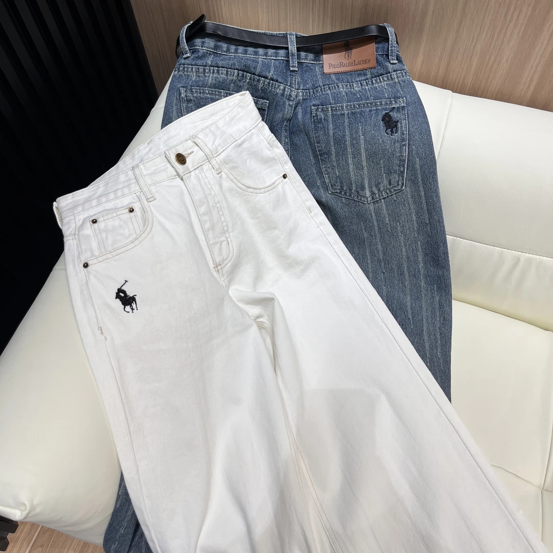 李馨儿【慵懒牛仔裤】牛仔裤女春秋款休闲卫裤ins简约百搭高腰显瘦