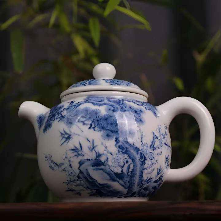 华山拙隐 松竹梅（岁寒三友）袍尊壶