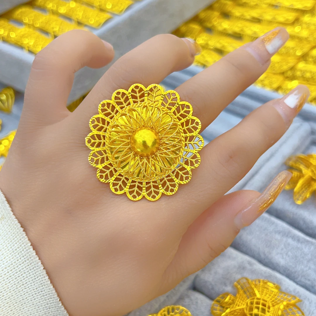 铜合金戒指 伊帕尔阿依新款时尚百搭气质精美戒指