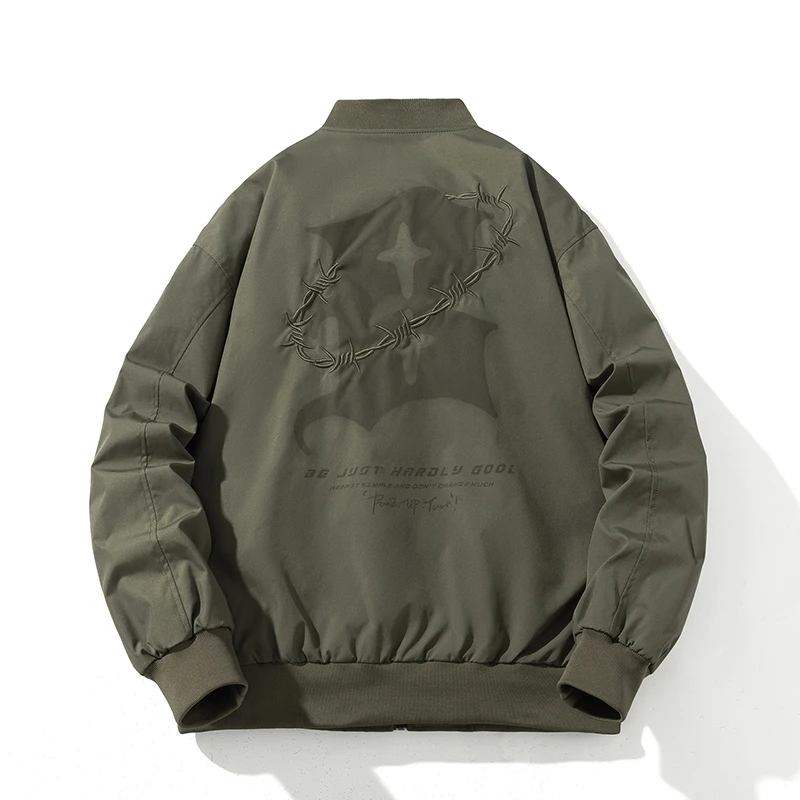 春秋冬百搭情侣ins棒球服复古飞行员夹克加厚棉衣宽松休闲男外套