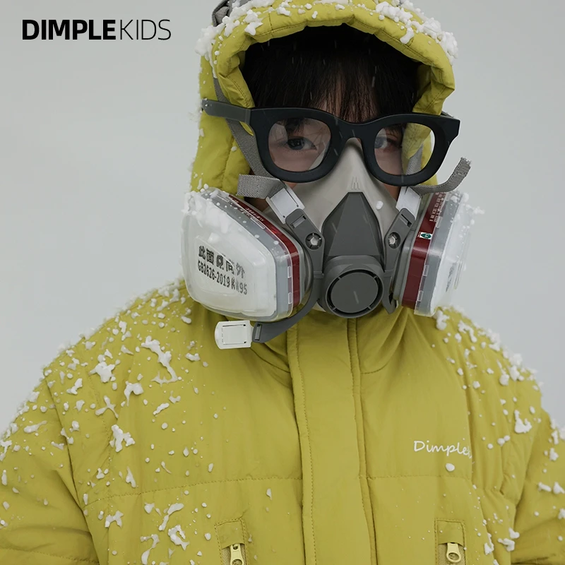 高甜梨涡男童黄色羽绒服连帽女童秋冬儿童韩版外套241002FZ