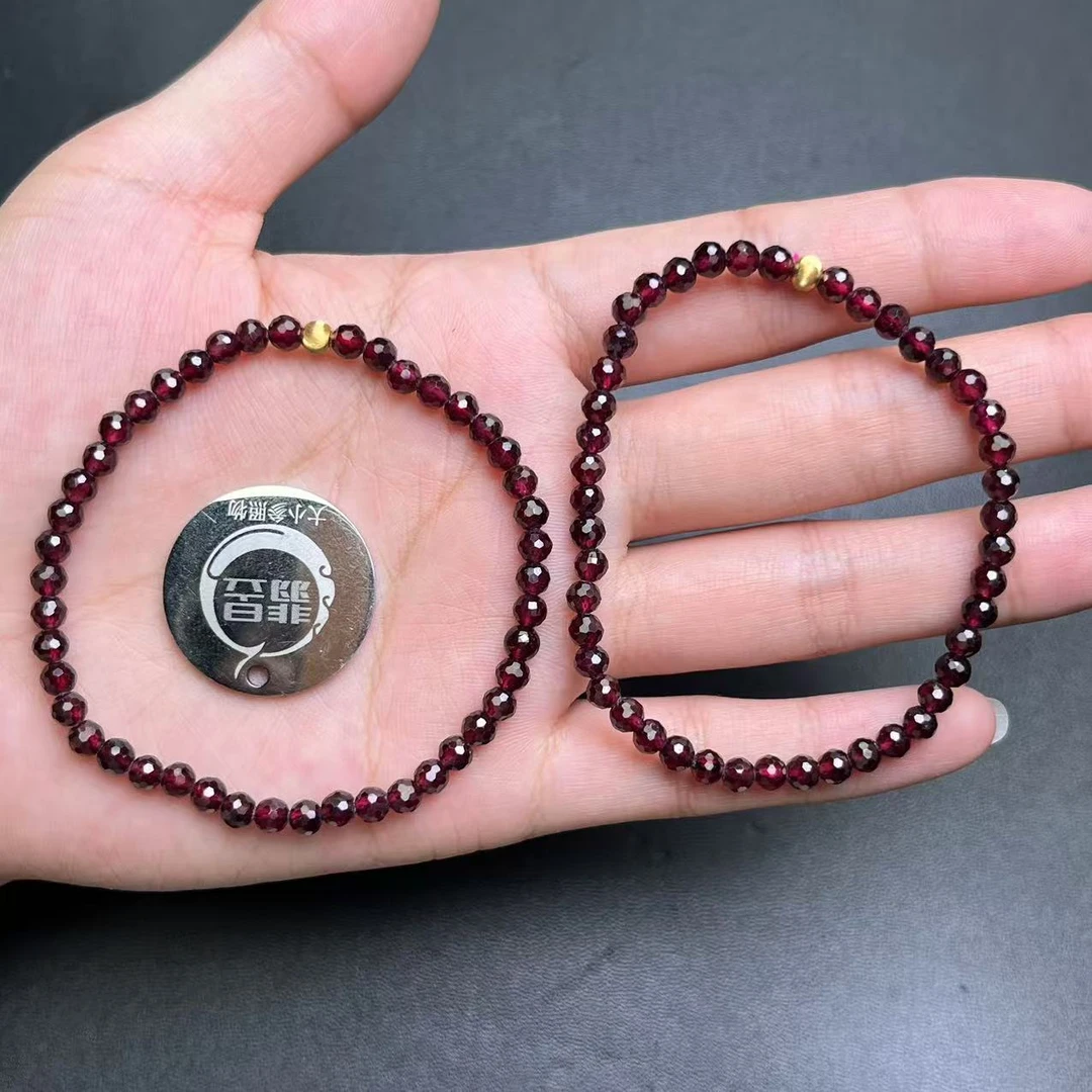 翡昱-N16-17693-石榴石手串/约3+/约43颗-多样性发其一C