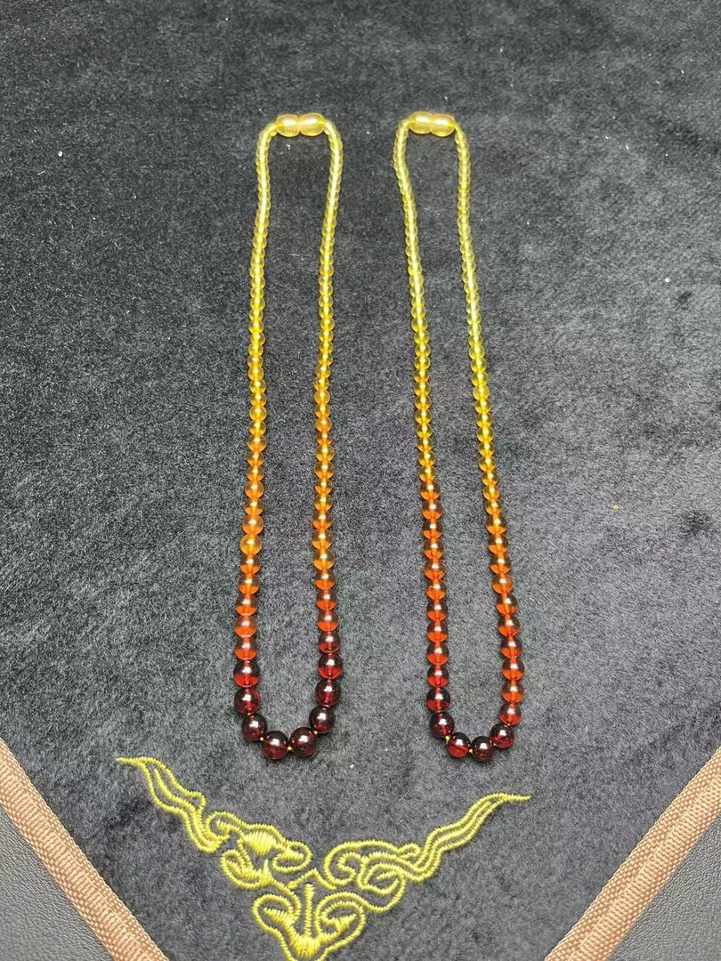 翡昱-SH23-9118-琥珀珠链颈饰-多样性发其一C