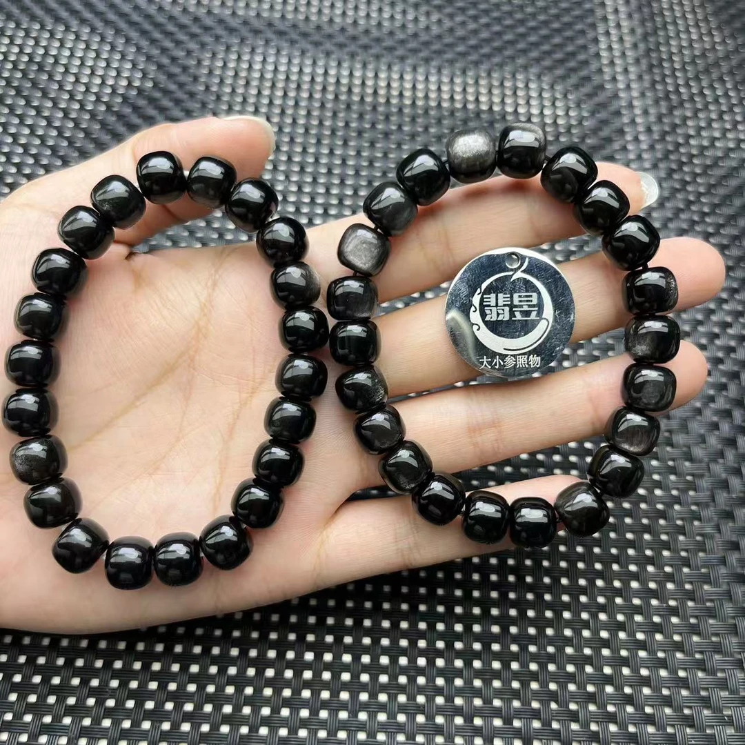 翡昱-N16-16689-黑曜石手串/约9+/约22颗/-多样性发其一-C