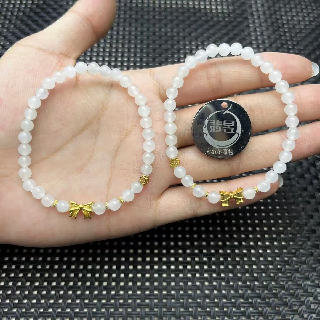 翡昱-N3-16186-和田玉手串/约4+/约32颗/-多样性发其一C