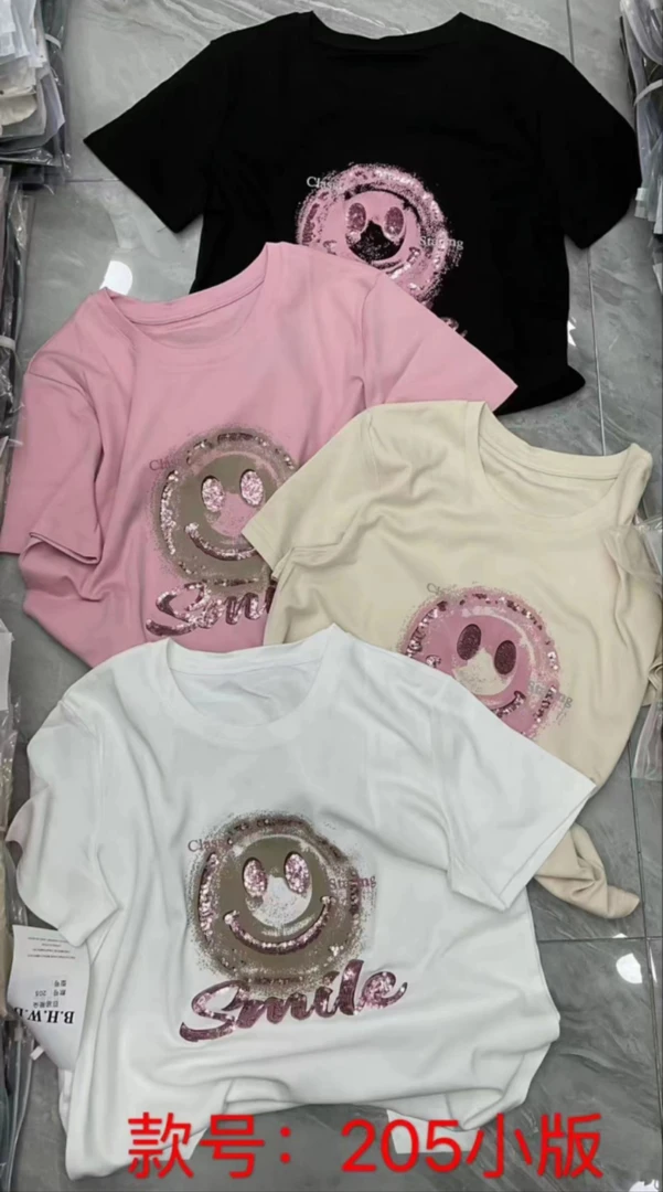 205时尚夏季潮流笑脸短袖