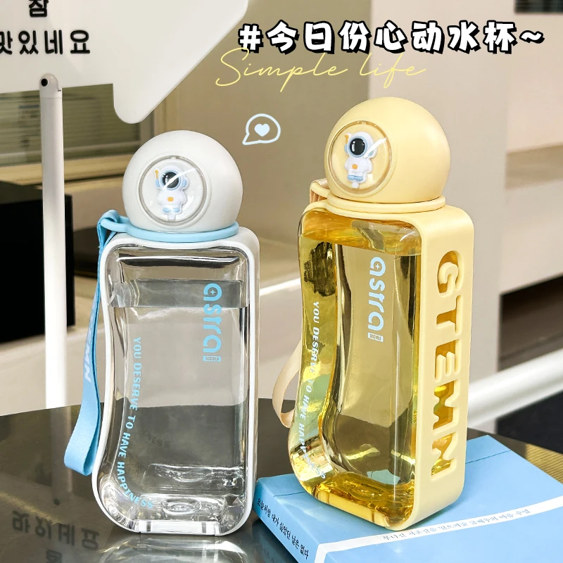 新款2024高颜值可爱耐高温水杯女儿童学生潮流大容量便携防摔杯子