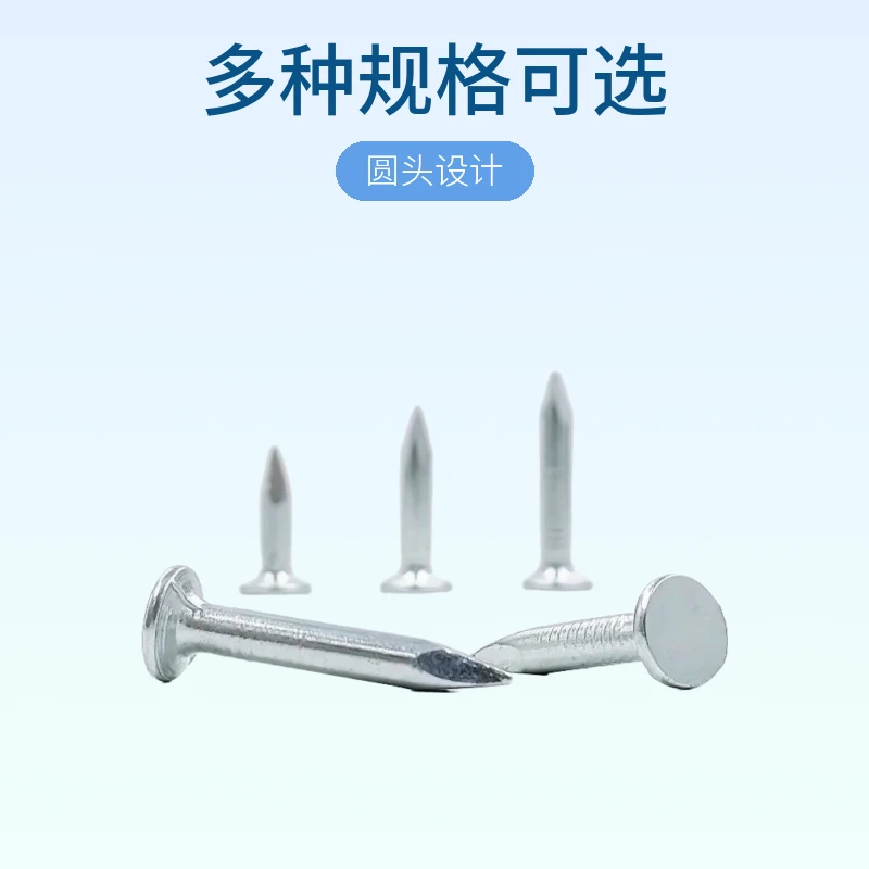 白色镀锌大帽钉 大头钉圆头 沥青瓦钉 防锈大帽钉20 25 30水泥钉