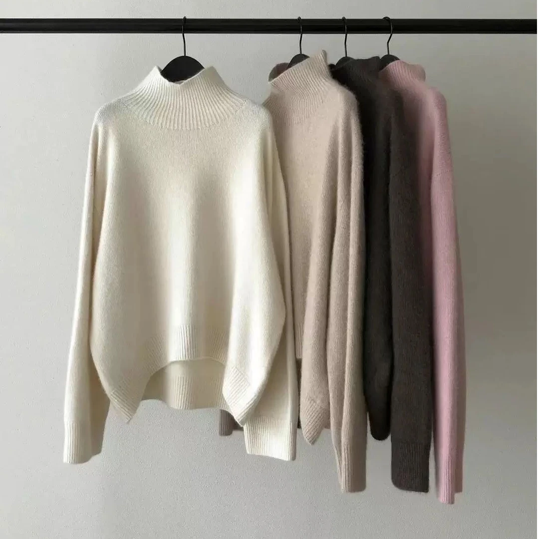 东大门O纯色简约宽松毛衣/NO退换