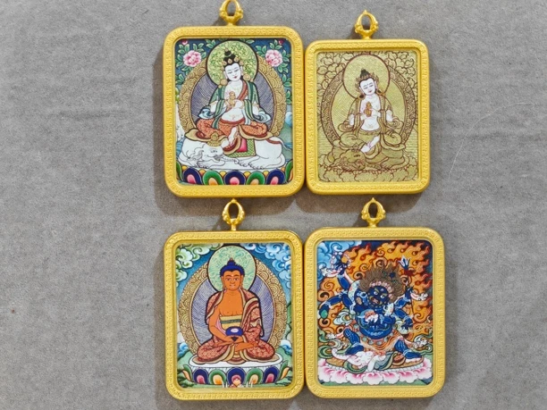 纯手绘唐卡民族饰品