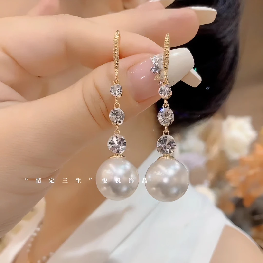 铜合金耳饰 气质轻奢时尚百搭精致法式简约长款C30