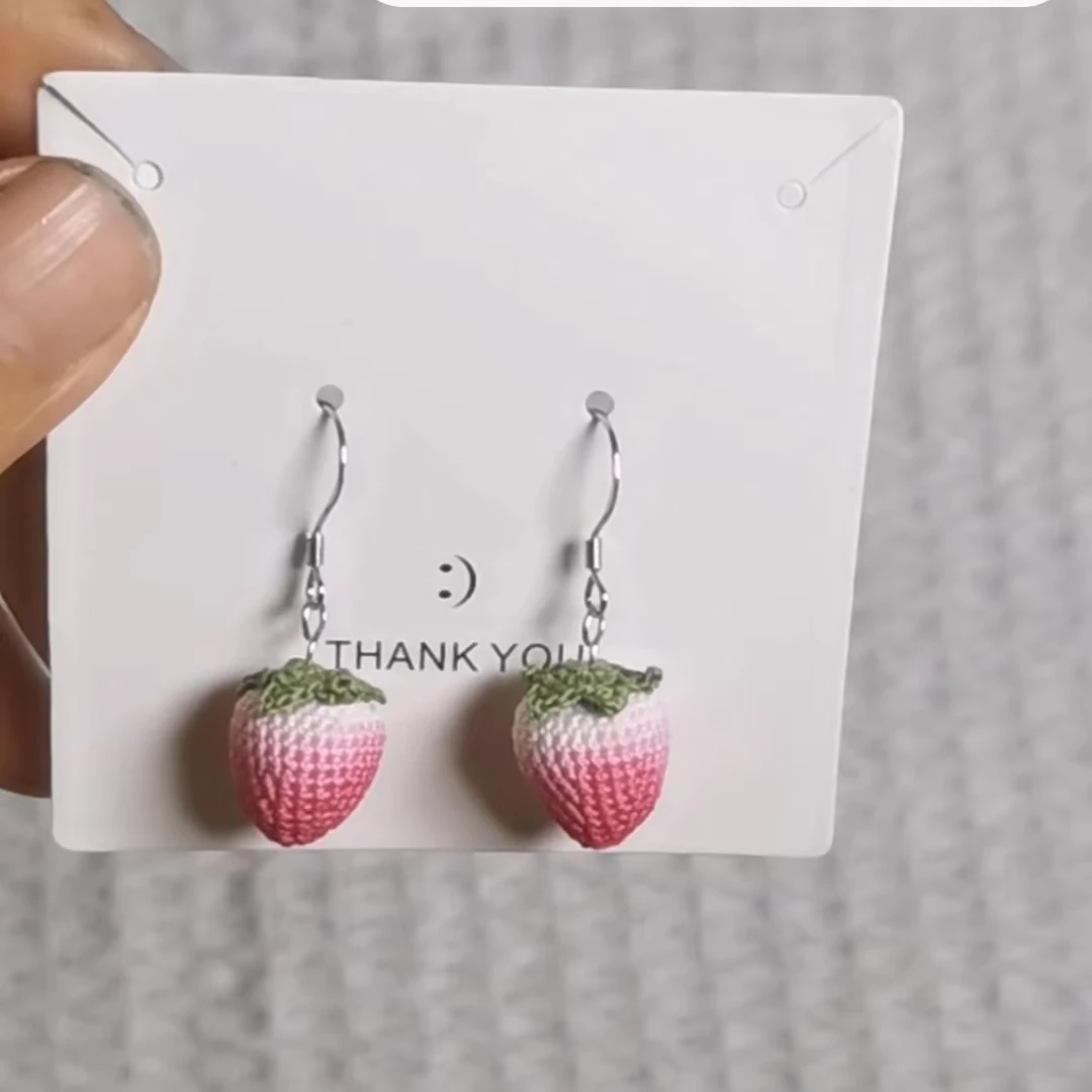 纯手工微钩钩织饰品