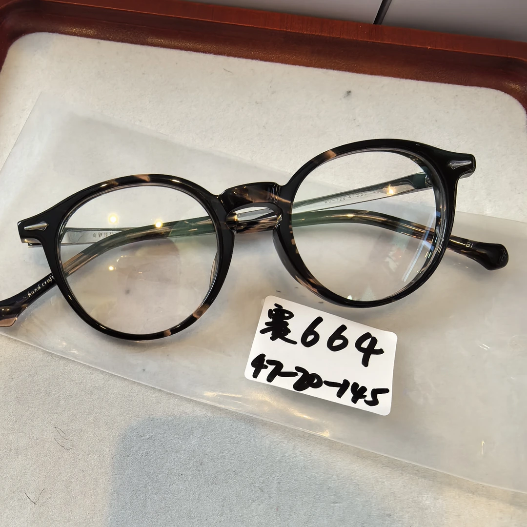 2号【赛璐珞】高货手作眼镜+1.60非球面镜片 手工制作近视眼镜架