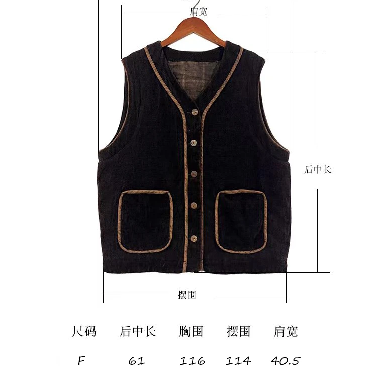 云雾里3133#原创设计复古文艺自由率性马夹