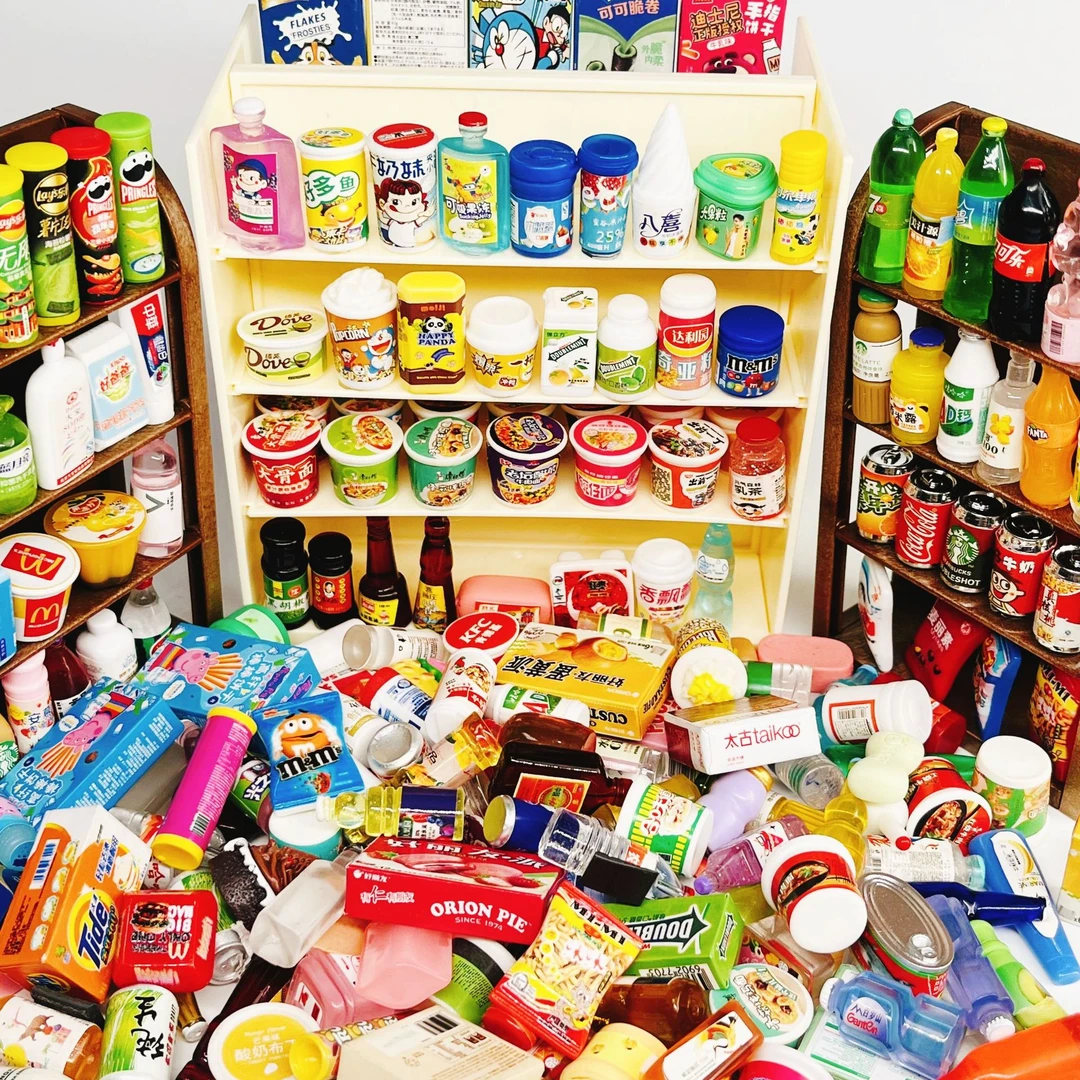 迷你便利店食玩diy饰品配件小超市微缩模型过家家dollhouse小屋