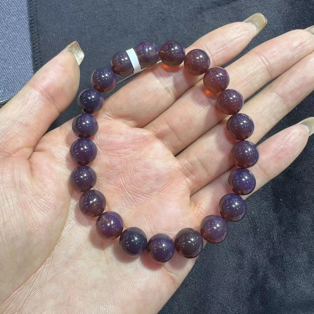 【李哥推荐】紫罗兰琥珀手链9m+