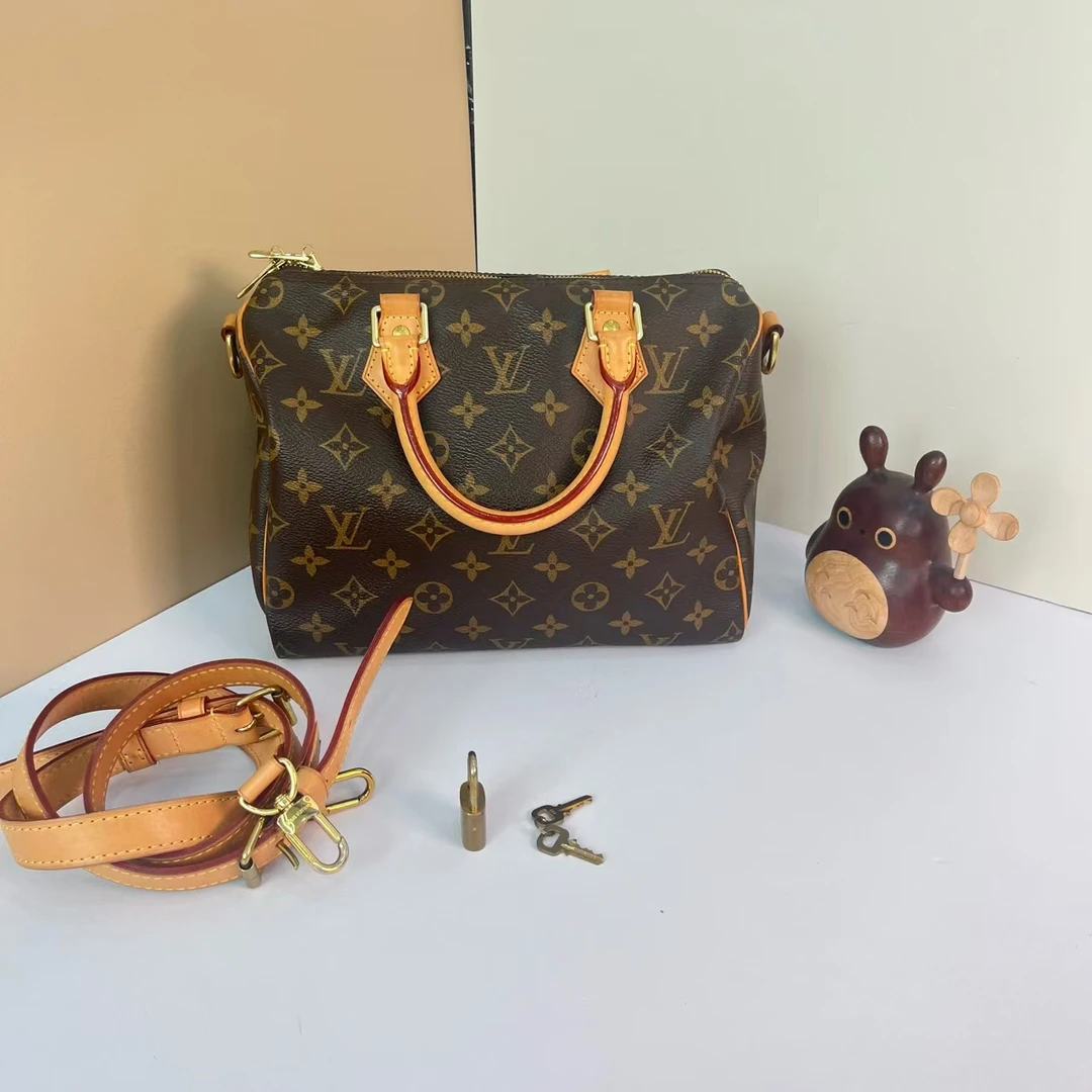 95新 LouisVuitton/路易威登 SPEEDY25肩带款MB1147【七宝奢奢】