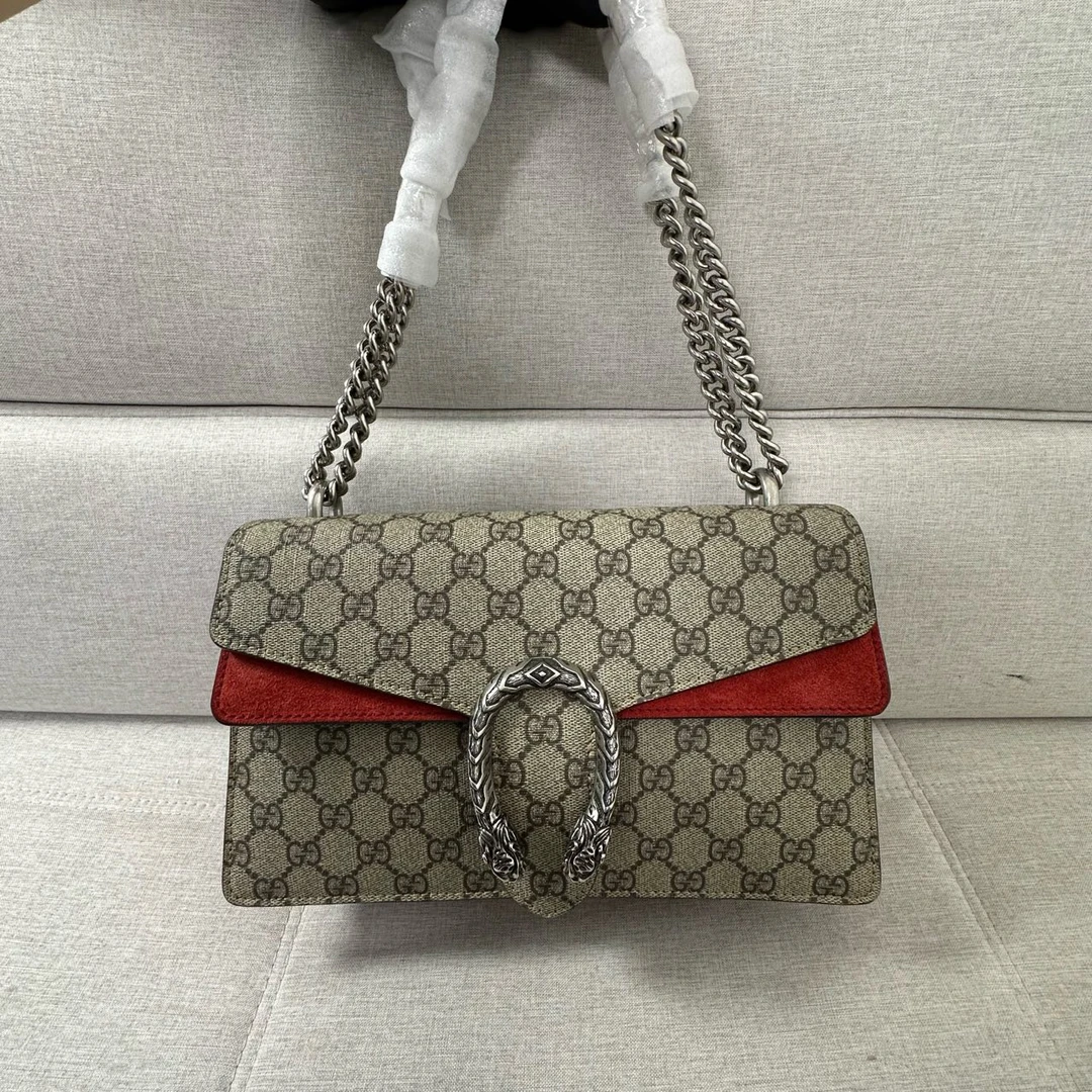 95新 GUCCI/古驰 古驰红色中号酒神