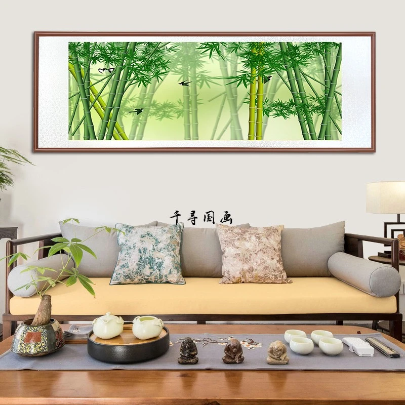 带框装裱 《 绿竹 》艺术微喷 中式国画装饰画山水花鸟画