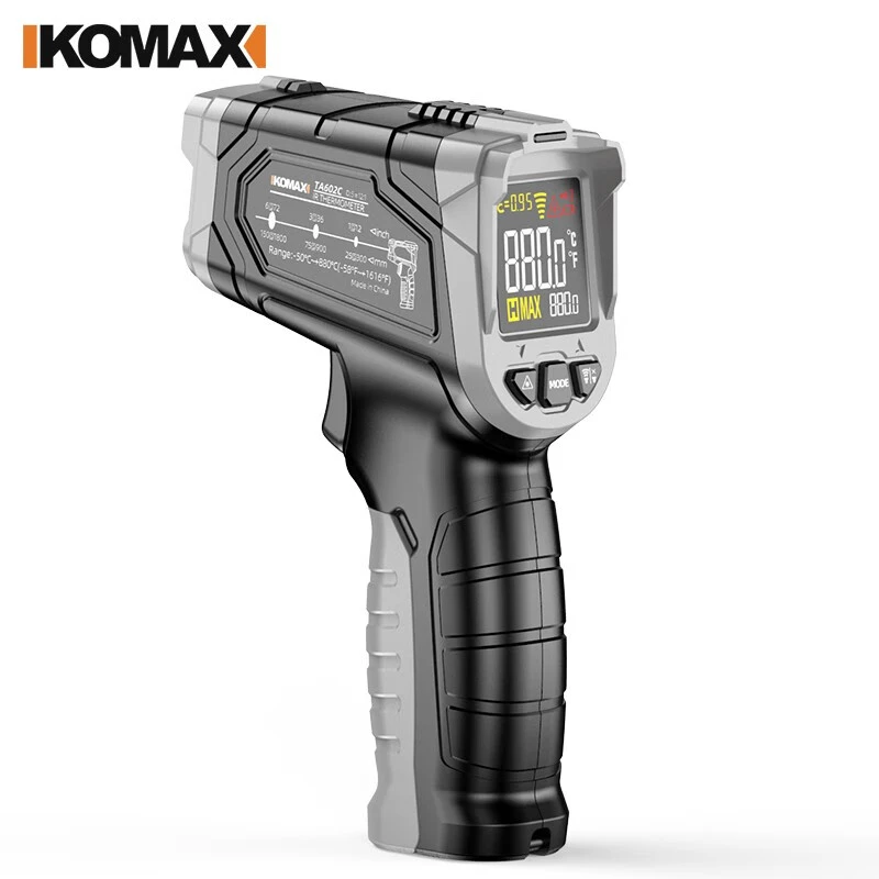 德国KOMAX红外线测温仪工业高精度温度计测温枪电子水温油温枪厨