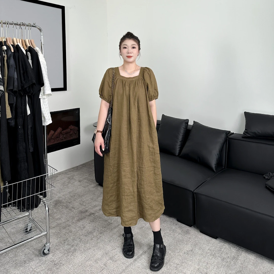 乔印2023新款时尚洋气显瘦舒服气质法式春夏超显瘦连衣裙QY21509