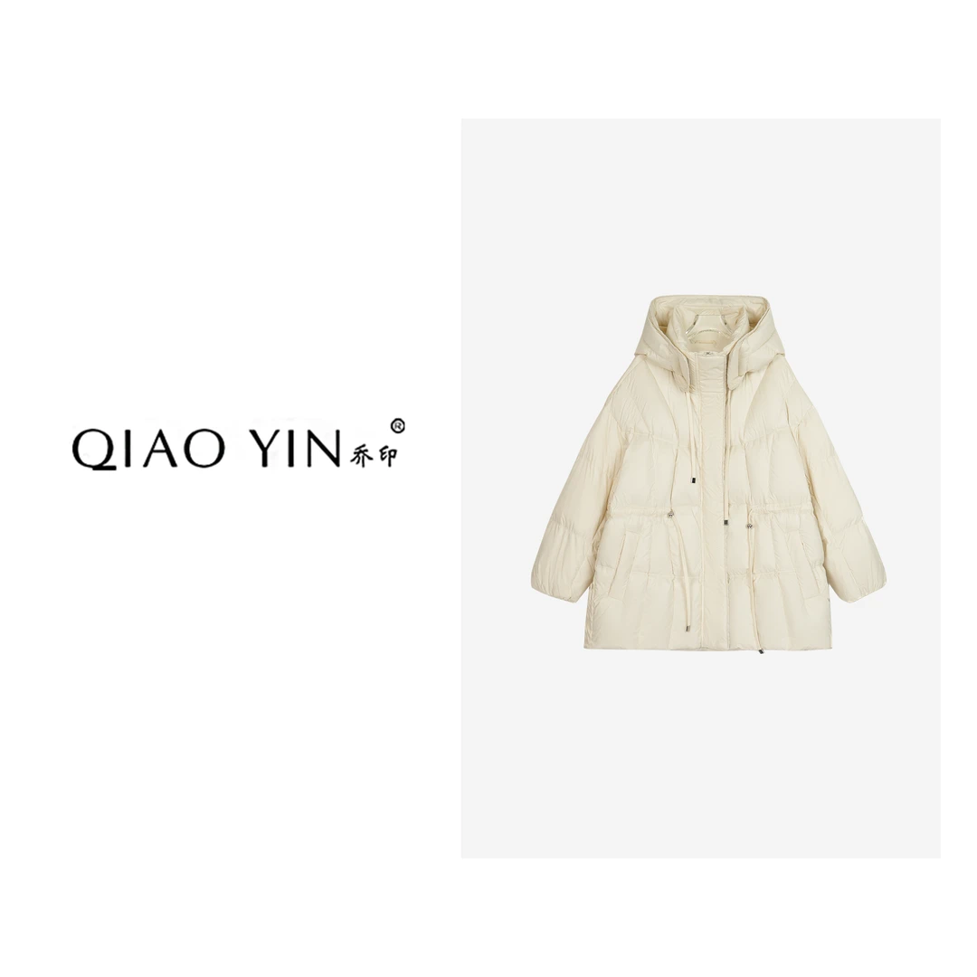 2024秋冬新款短款时尚休闲女士连帽保暖冬季女装羽绒服QY25718