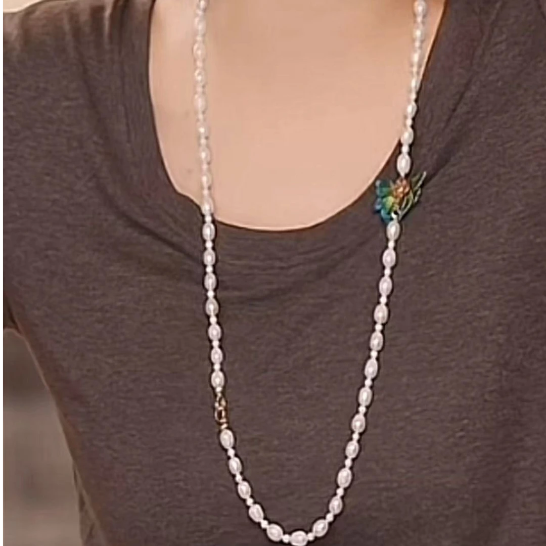 非金属仿珍珠项链 淡水珍珠3-4mm时尚小米珠 WX240706