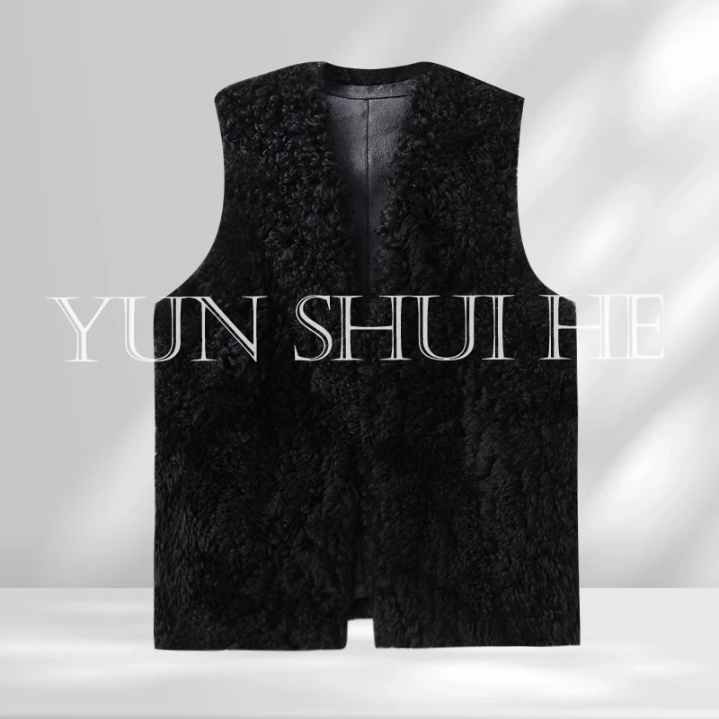 YUNSHUIHE/云水禾高端定制结年轻顶奢时尚皮毛一体马夹