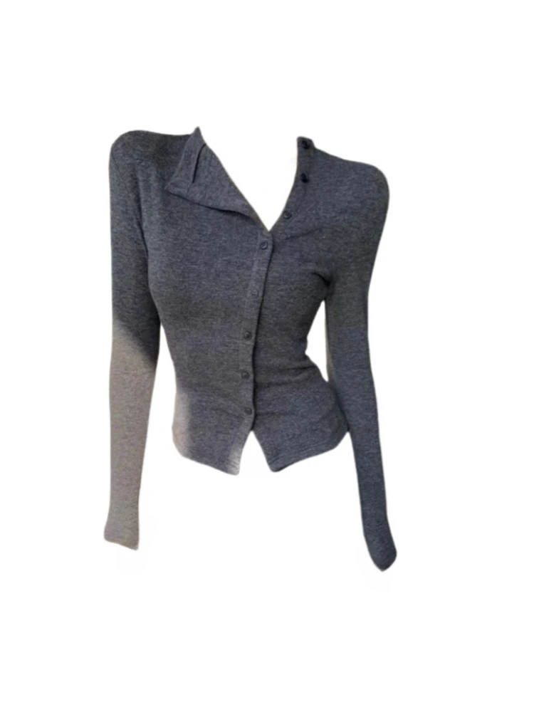 大码胖mm纯欲辣妹显瘦设计感长袖T恤女秋冬打底衫修身不规则上衣