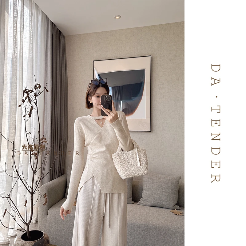 DA·Tender-“轻欲柔柔打底毛衣”秋冬时尚气质休闲纯色显瘦