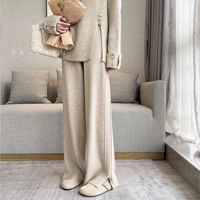 DA-【清-冬款】慢调双线针织裤-MD252