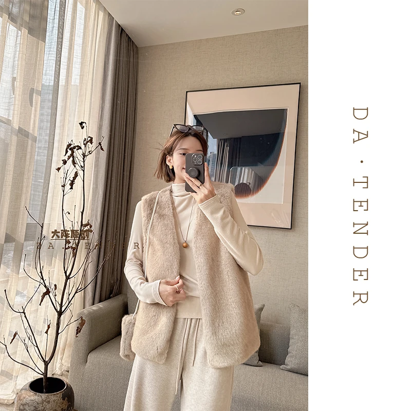 DA【清-冬款】冬叙毛毛马甲(配包)-29451