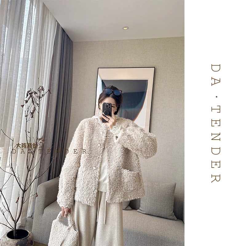 DA·Tender-“西尔冰原毛绒外套”秋冬气质百搭休闲宽松小香风