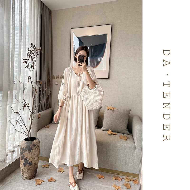 DA【清-秋款】椰梦连衣裙-XSW50