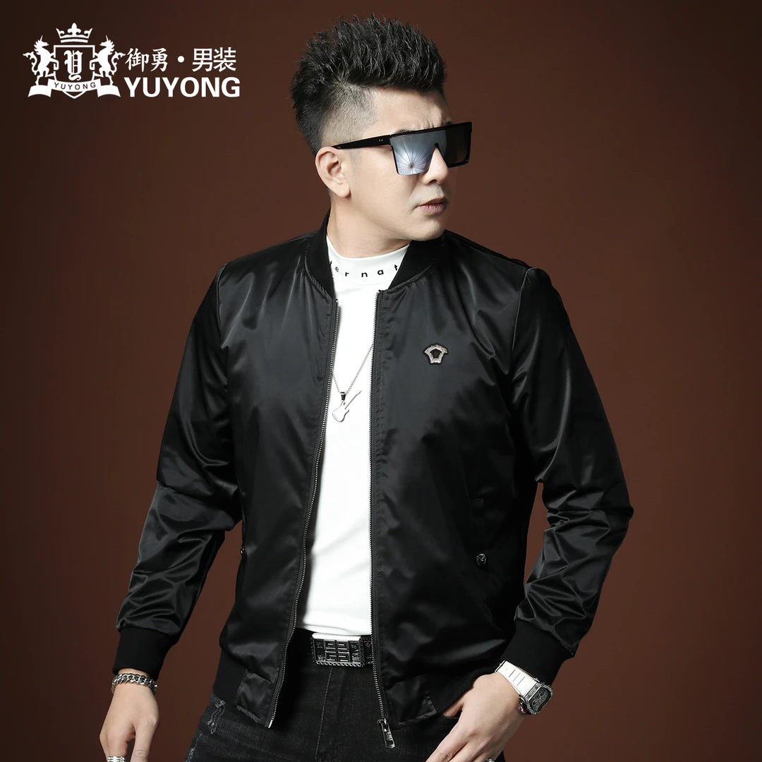欧货高端徽章加棉保暖夹克男士外套2025年秋冬季潮牌棒球服上衣男