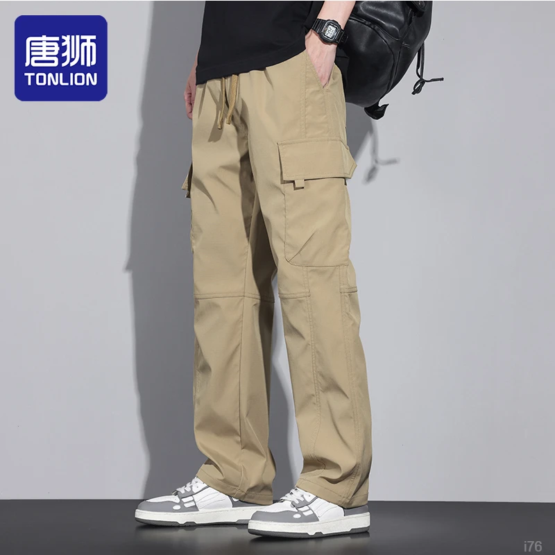 工装裤2025新款日系休闲裤男款夏季牛仔裤男士薄款