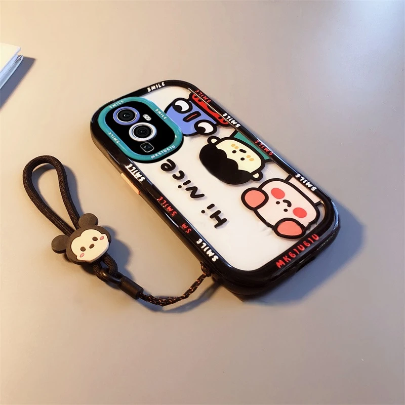 OPPOReno10高级亚克力奶油手机壳RENO10Pro可爱流行小怪兽ins硬壳