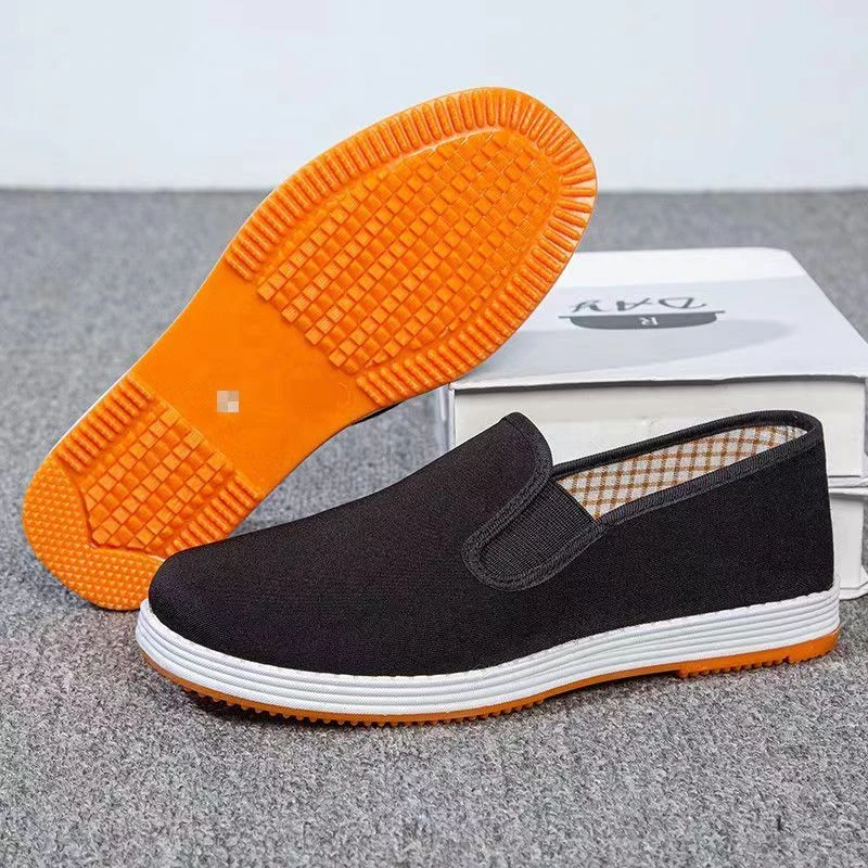 2024夏季新款男女防滑耐磨牛筋底老北京布鞋中老年人工作健步鞋软