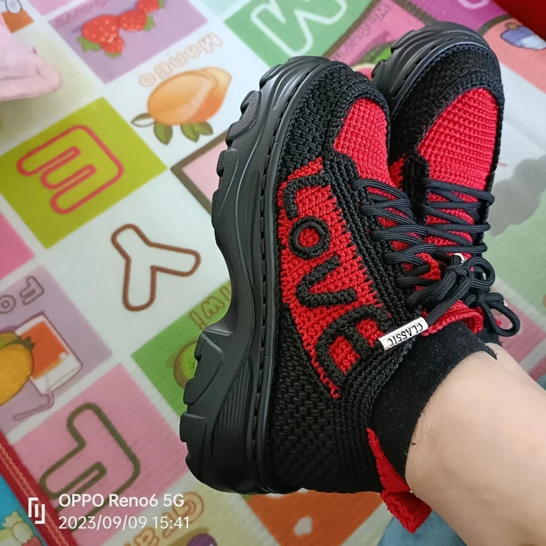 新款LOVE纯手工钩鞋（材料包整套送视频教程）标准码数