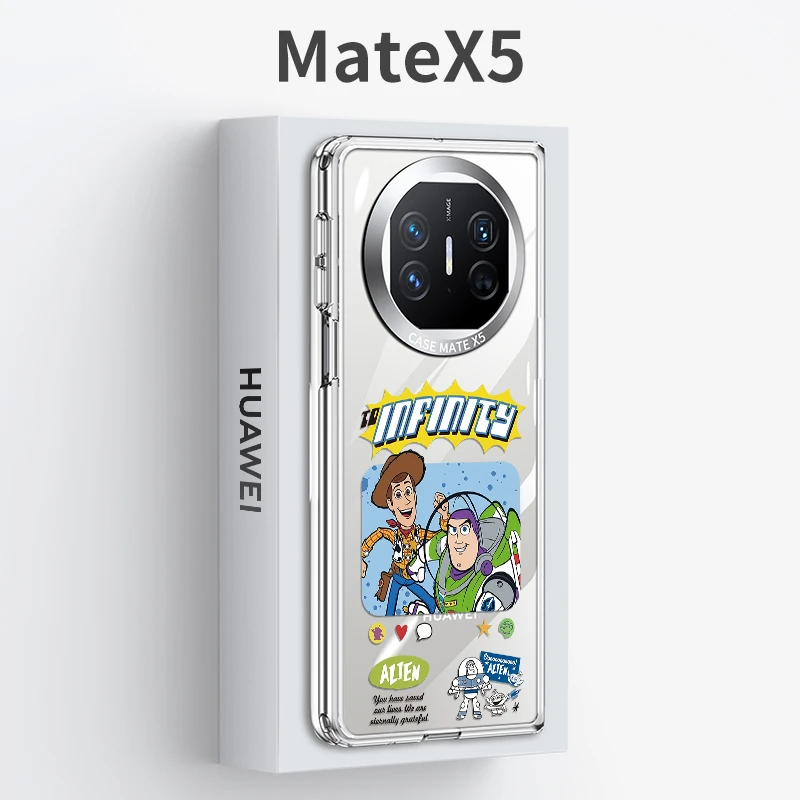 适用于华为matex5手机壳透明matex3全包防摔mate新款x5两个卡通人