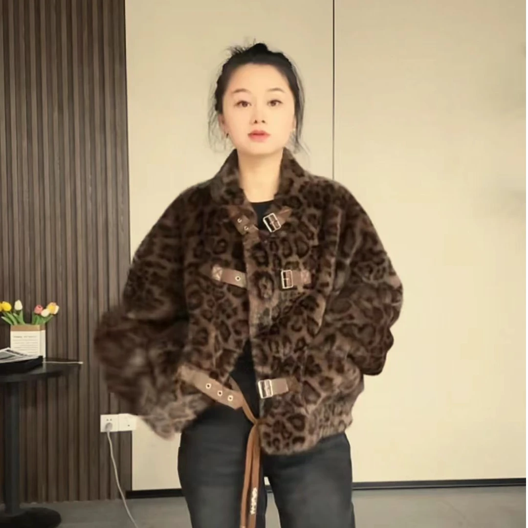1120-10   女士时尚气质秋冬外套 JBZ  豹纹