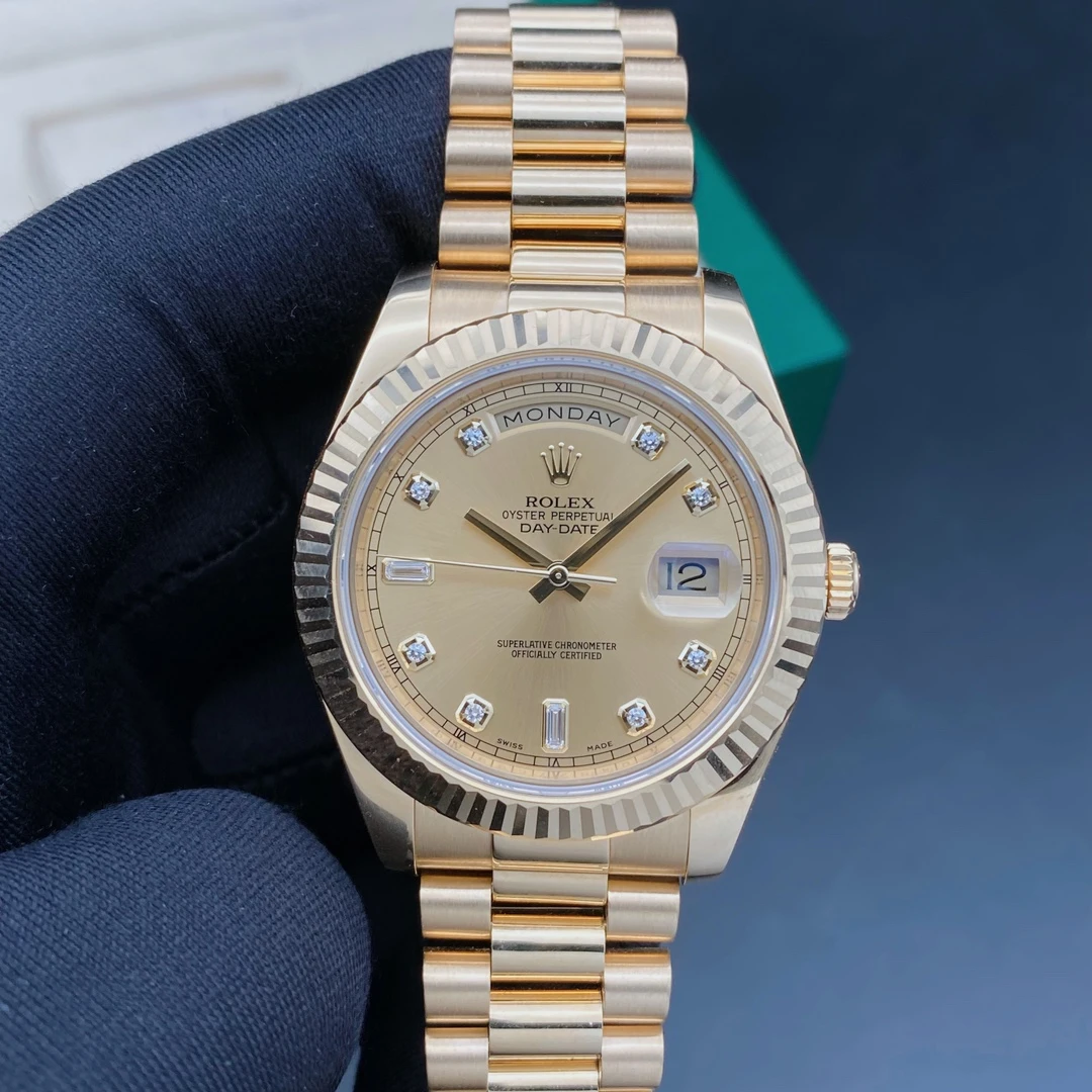 99新 Rolex/劳力士 星期日历型218238//18k黄金/表径41