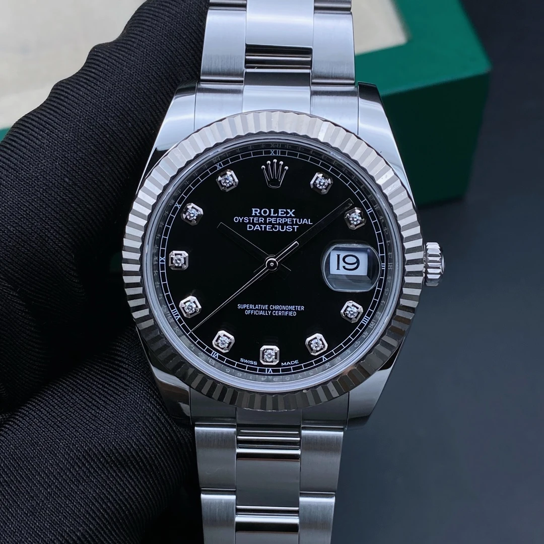 99新 Rolex/劳力士 日志126334黑盘钻/男表/表径41