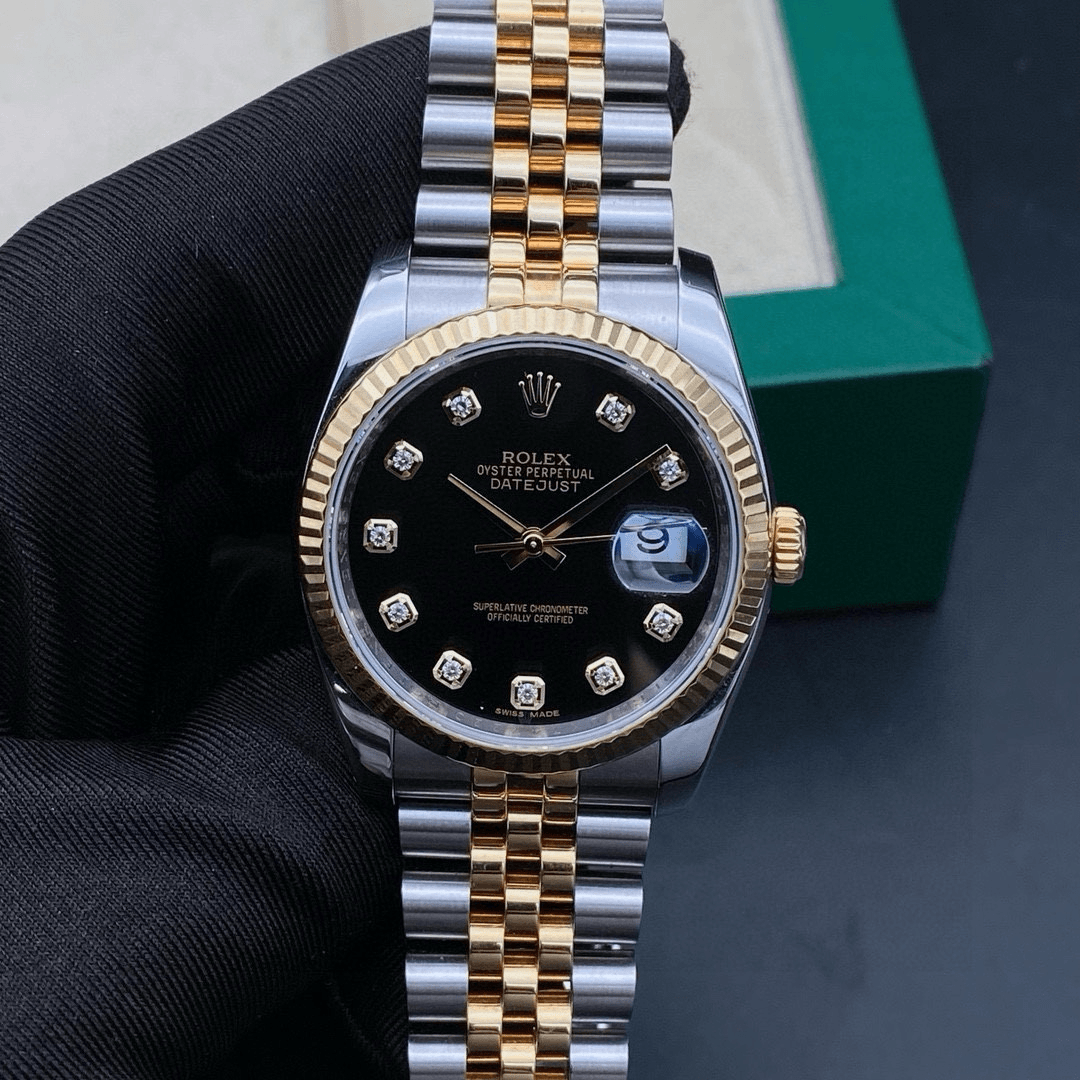 99新 Rolex/劳力士 定金链接/日志116233黑盘钻/男表/表径36