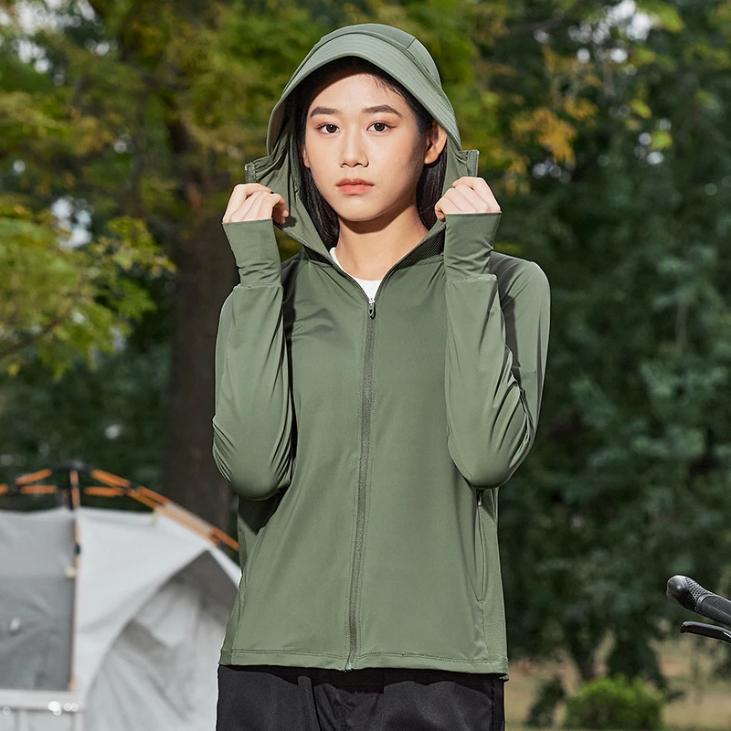 upf50+冰丝防晒衣女 夏季薄款外套户外防紫外线钓鱼防晒服男弹力