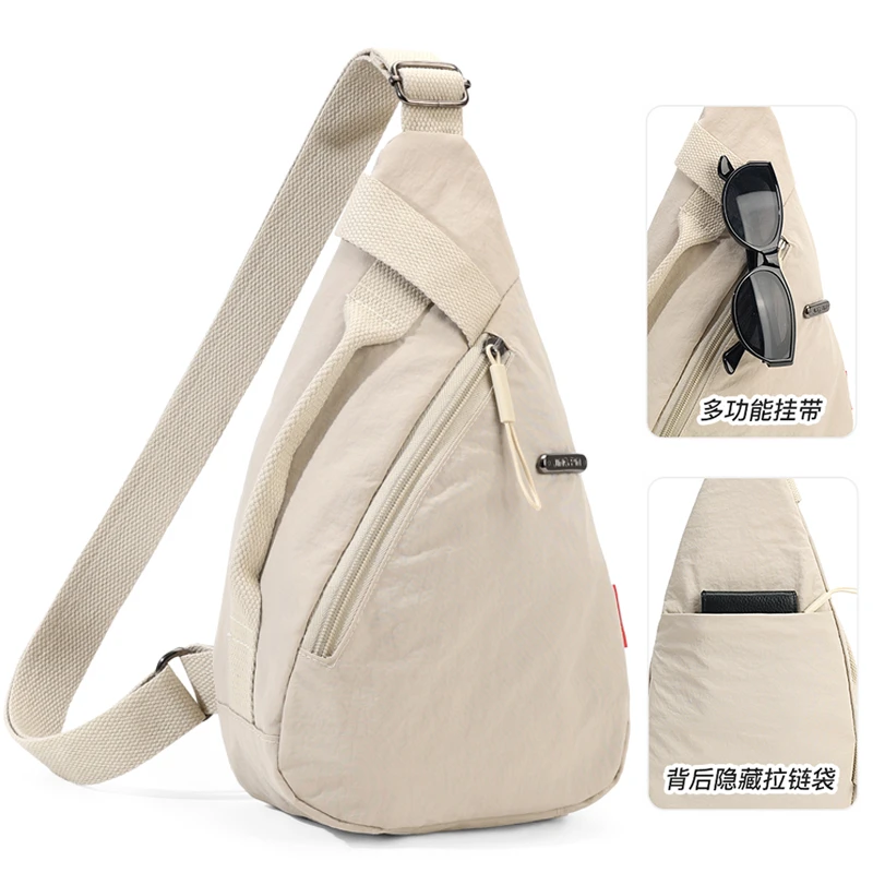 胸包男女单肩斜挎包防水背包户外运动休闲时尚包包潮2025新款ins