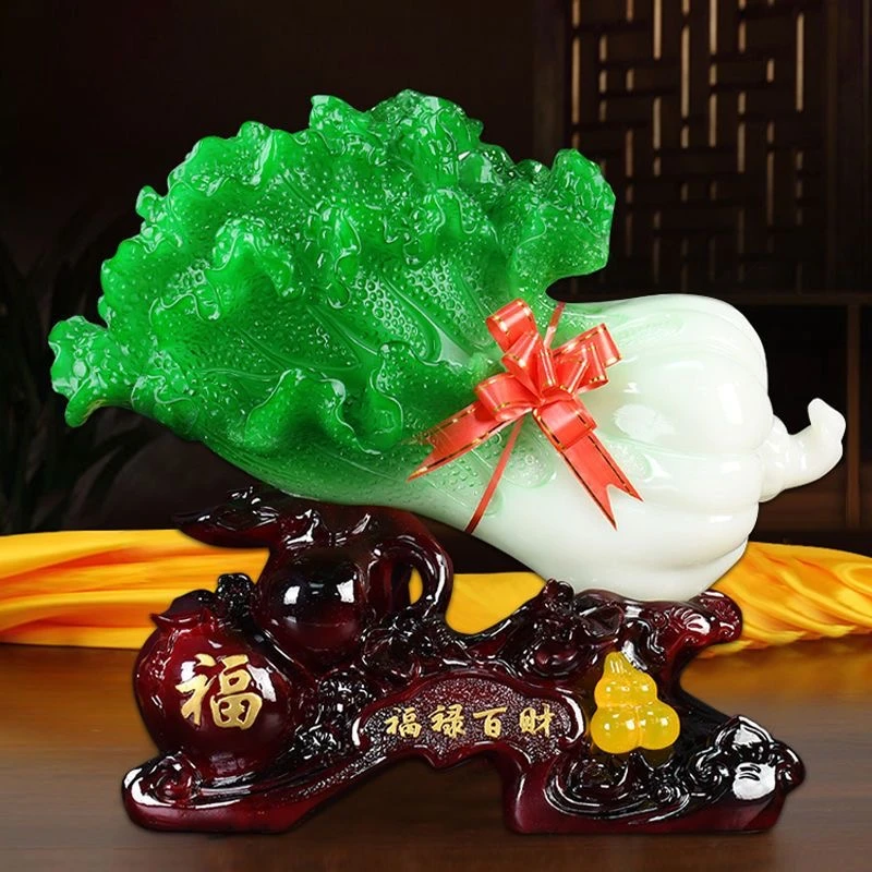 招財白菜葫芦摆件工艺品客厅电视酒柜玄关乔迁家居装饰开业送礼品