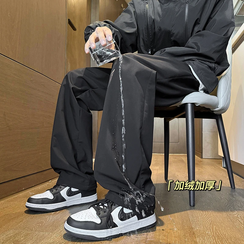 三防美式防水冲锋裤男款冬季加绒机能风裤子男防寒户外旅游登山裤