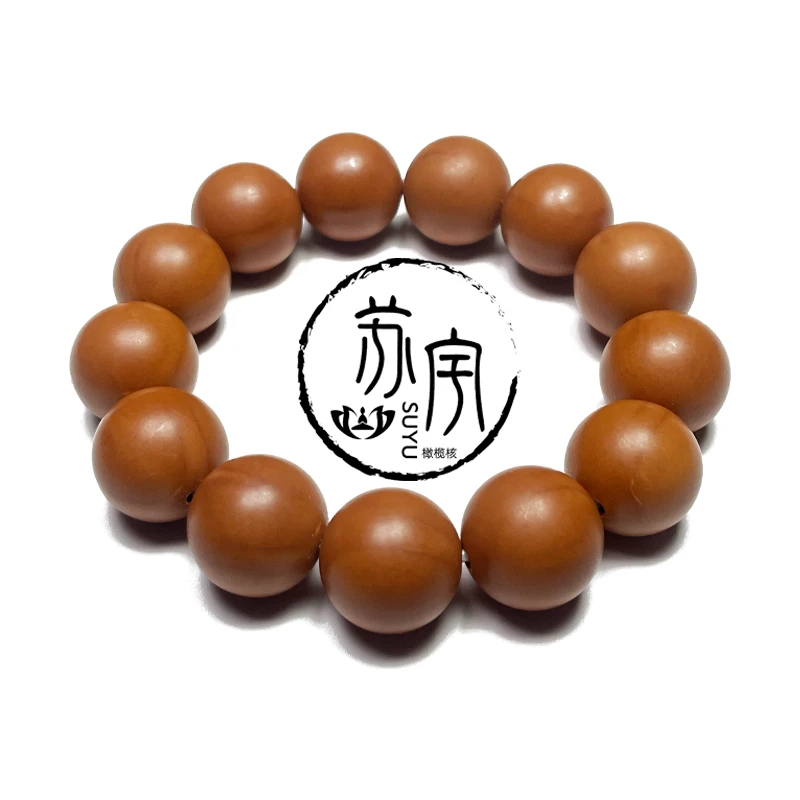1.8精品树王母树铁核橄榄核正圆光珠男士文玩精挑毕业款手串念珠